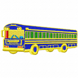 Bus Embroidery Design 6 Bus Embroidery Design 6
